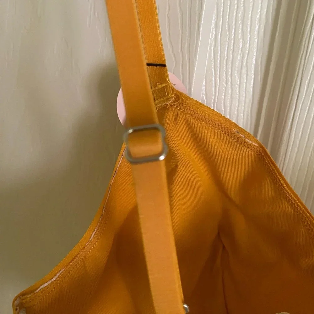 Yellow plaid bralette NWT - Picture 3 of 5